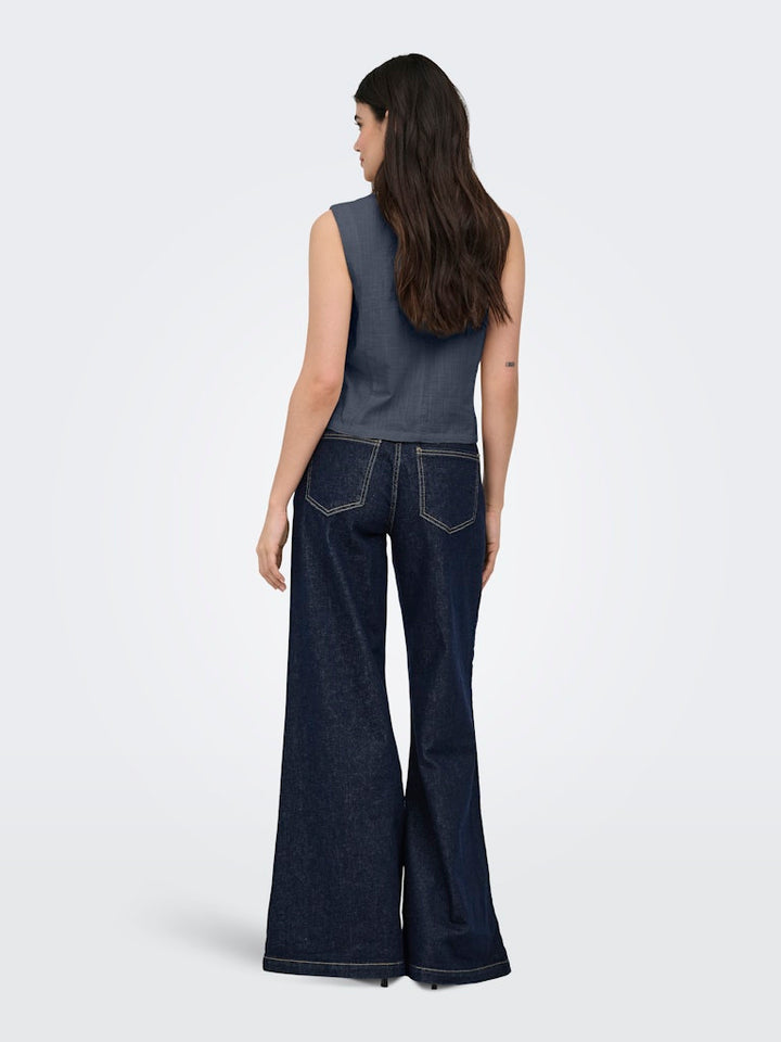 Onltizana Cotton Vest Top Wvn Noos - Grijs