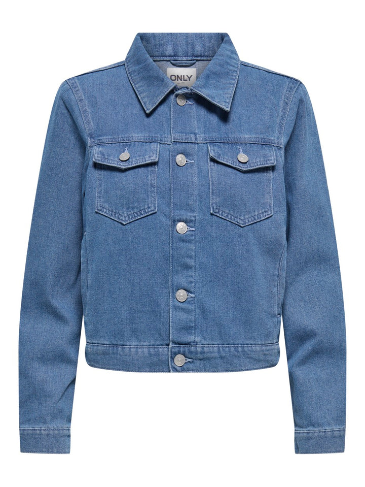 Onlrilla L/s Jacket Akm Dnm - Blue Denim