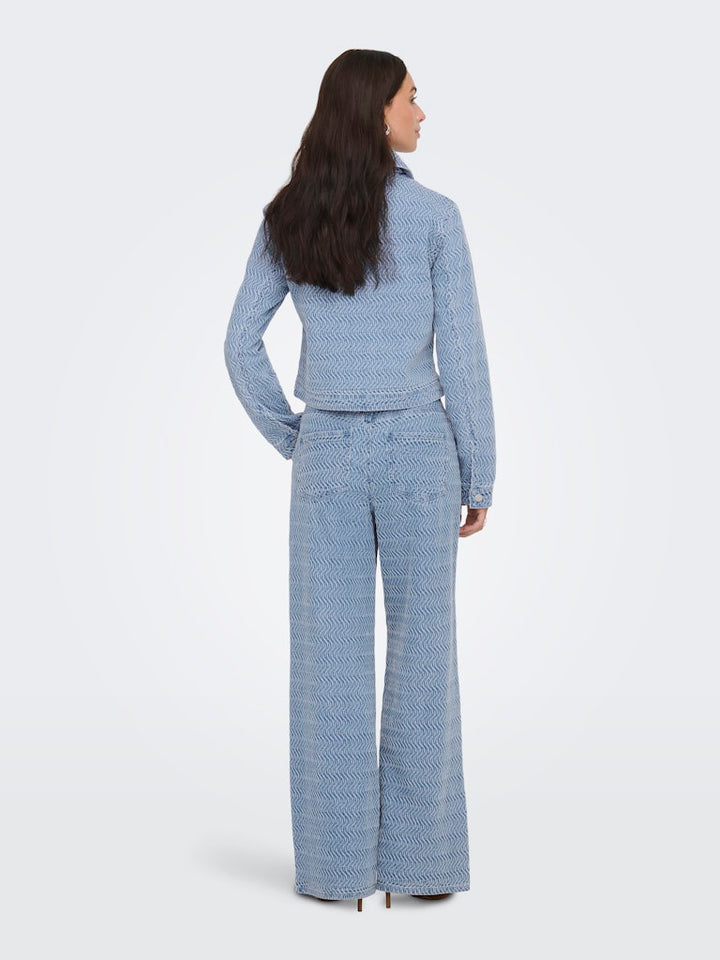 Jdynico L/s Structure Schaket Dnm - Blue Denim