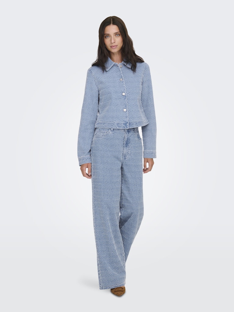 Jdynico L/s Structure Schaket Dnm - Blue Denim