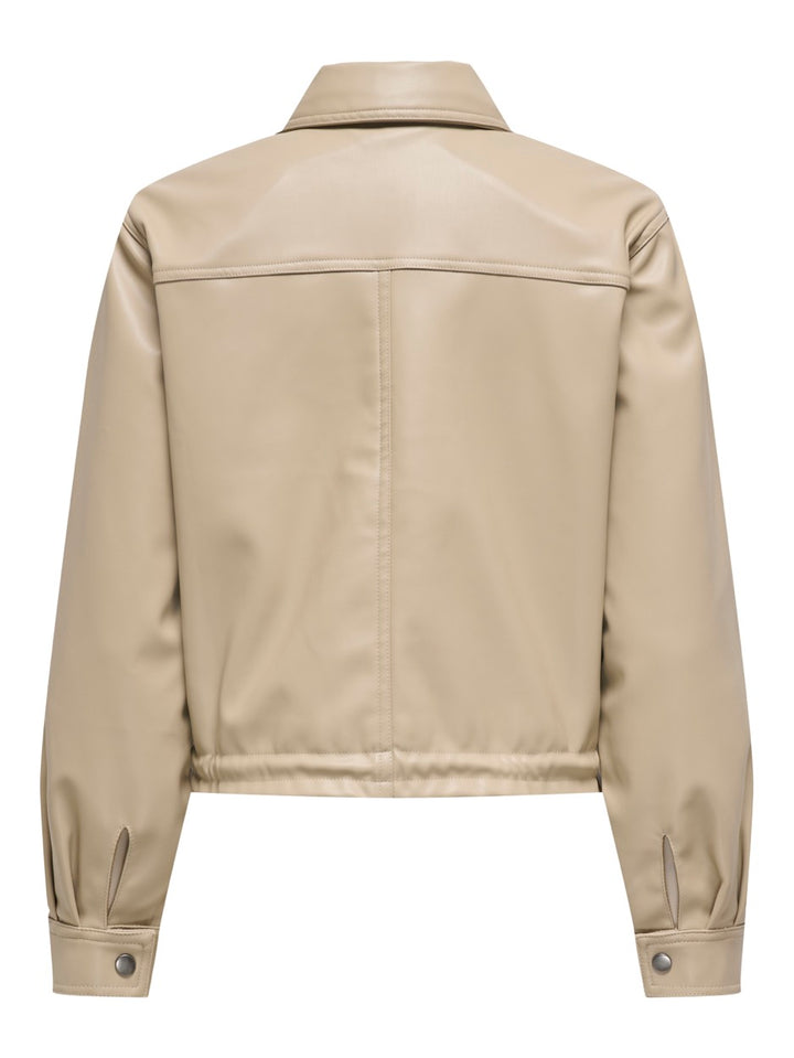 Jdyalaia L/s Faux Bomber Wvn - Beige