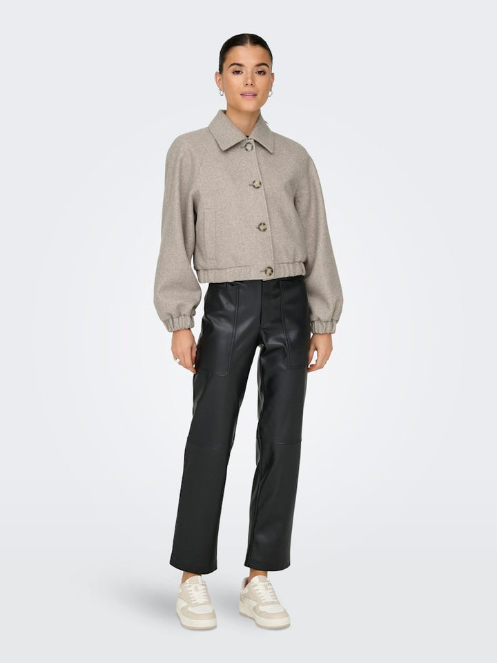 Onlnancy Life Collar Jacket Cc Otw - Zand