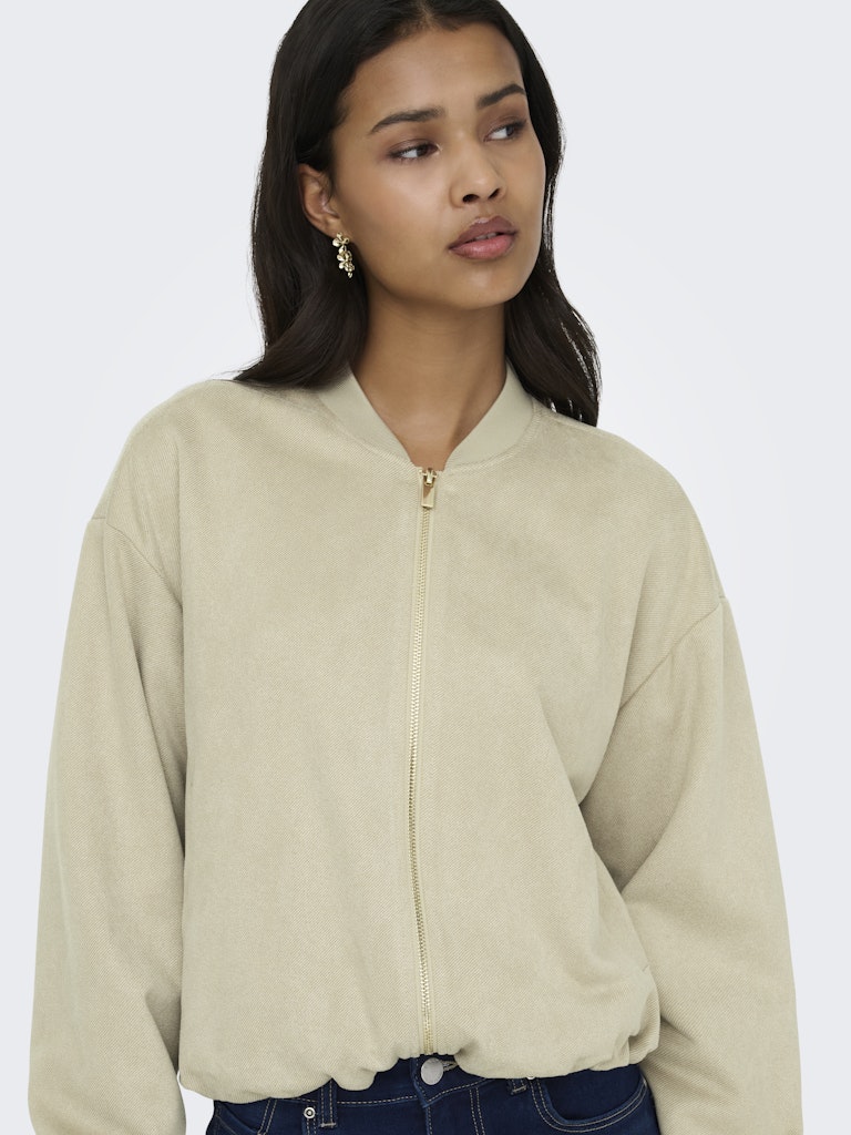 Onlmavi Life Ls Faux Suede Bomber Cc Pnt - Zand