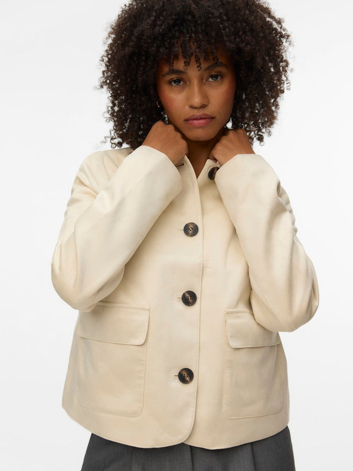 Vmjose Kelly Short Jacket Ga Noos - Beige