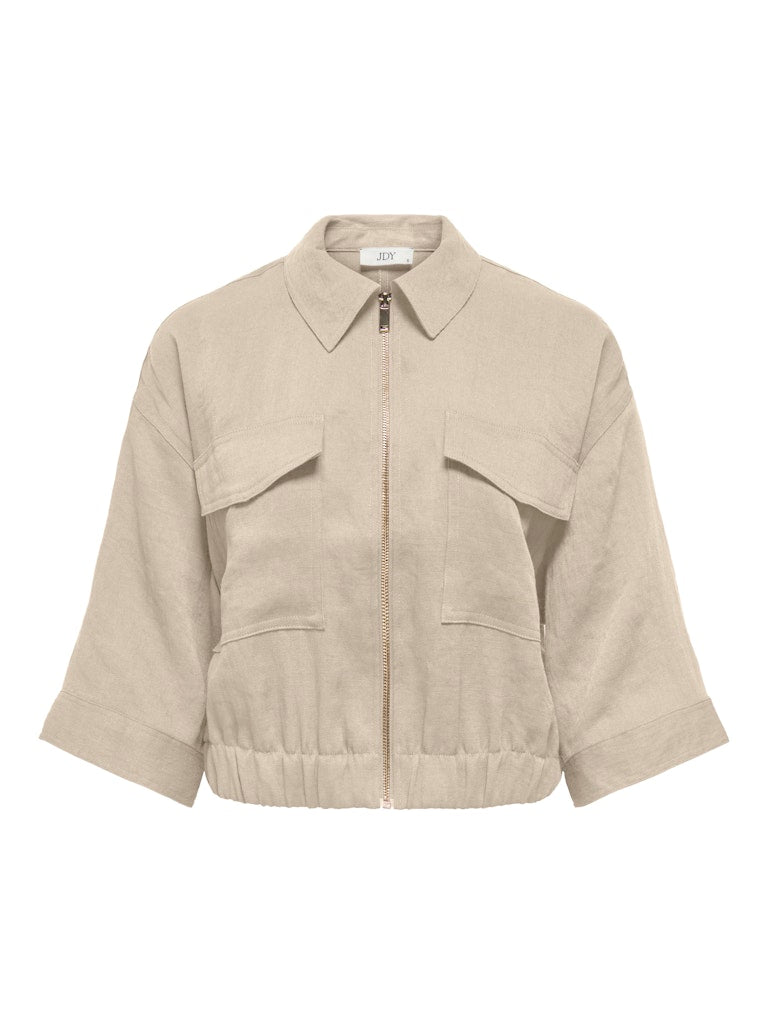 Jdyfinn 3/4 Bomber Wvn - Beige