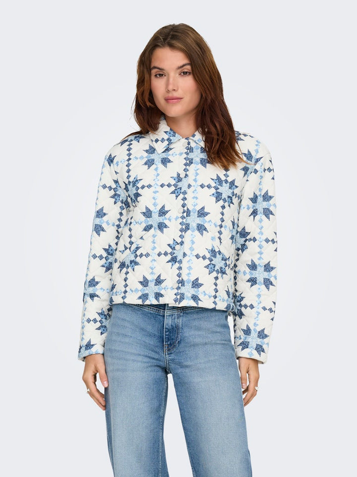 Onlbiana Quilt Jacket Cc Otw - Wit Dessin