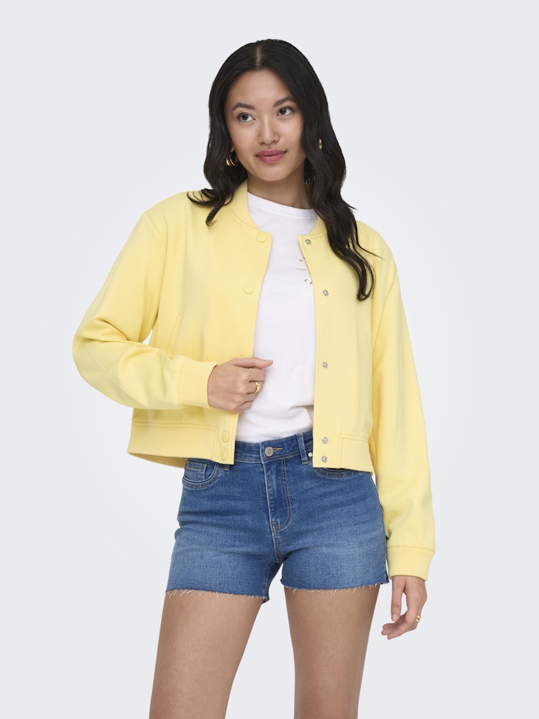 Onlpoptrash L/s Short Bomber Pnt - Geel