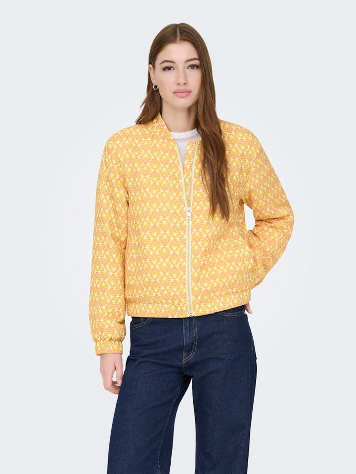 Onlbiana Aop Bomber Cs Otw - Geel Dessin