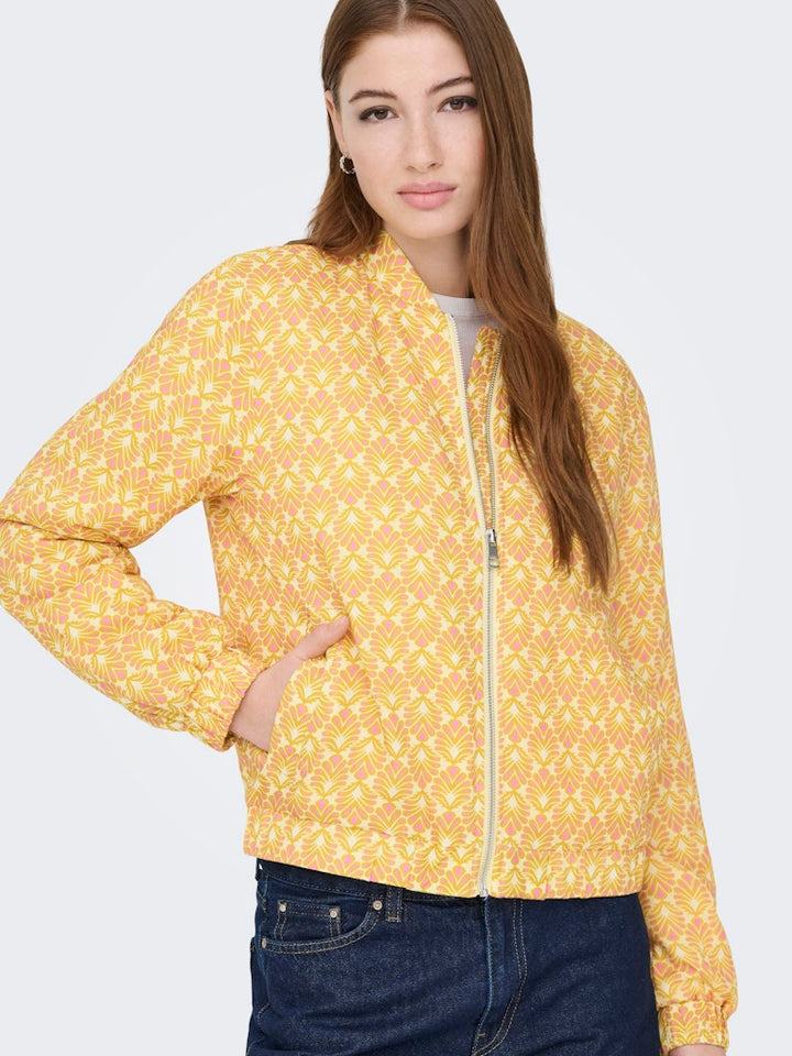 Onlbiana Aop Bomber Cs Otw - Geel Dessin