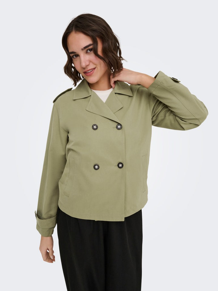 Onlhannah Short Trenchcoat Otw - Army