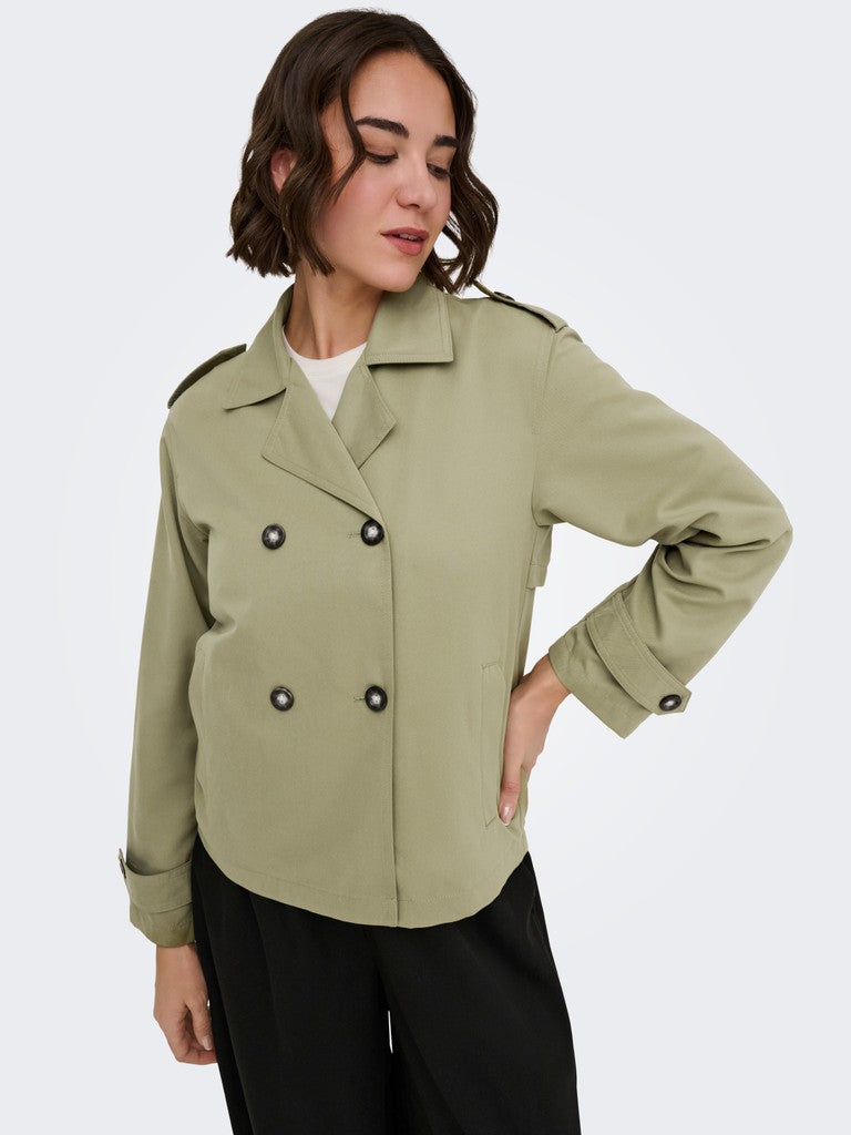 Onlhannah Short Trenchcoat Otw - Army