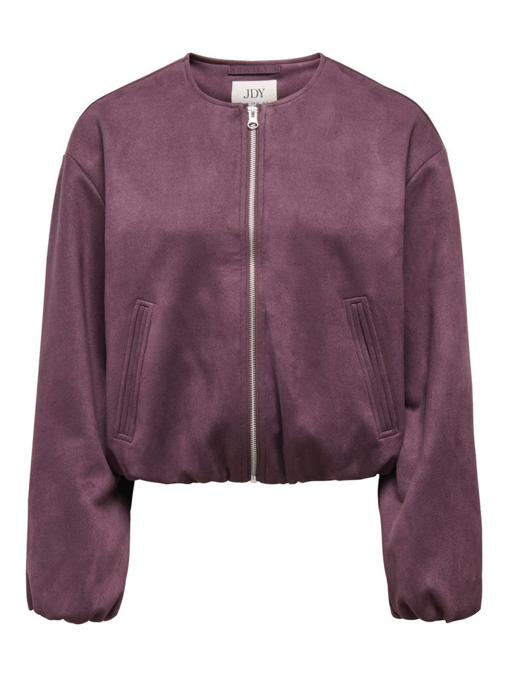Jdynia Faux Suede Balloon Jacket Otw Yfm - Bordeaux
