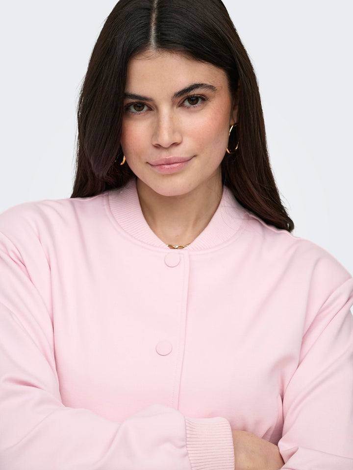 Onlpoptrash L/s Short Bomber Pnt - Fuchsia