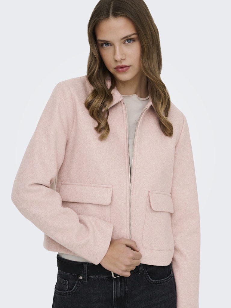 Onlvela Zip Short Jacket - Oud Roze