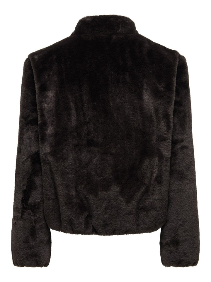 Jdymacy Faux Fur Balloon Jacket Otw Qiq - Bruin