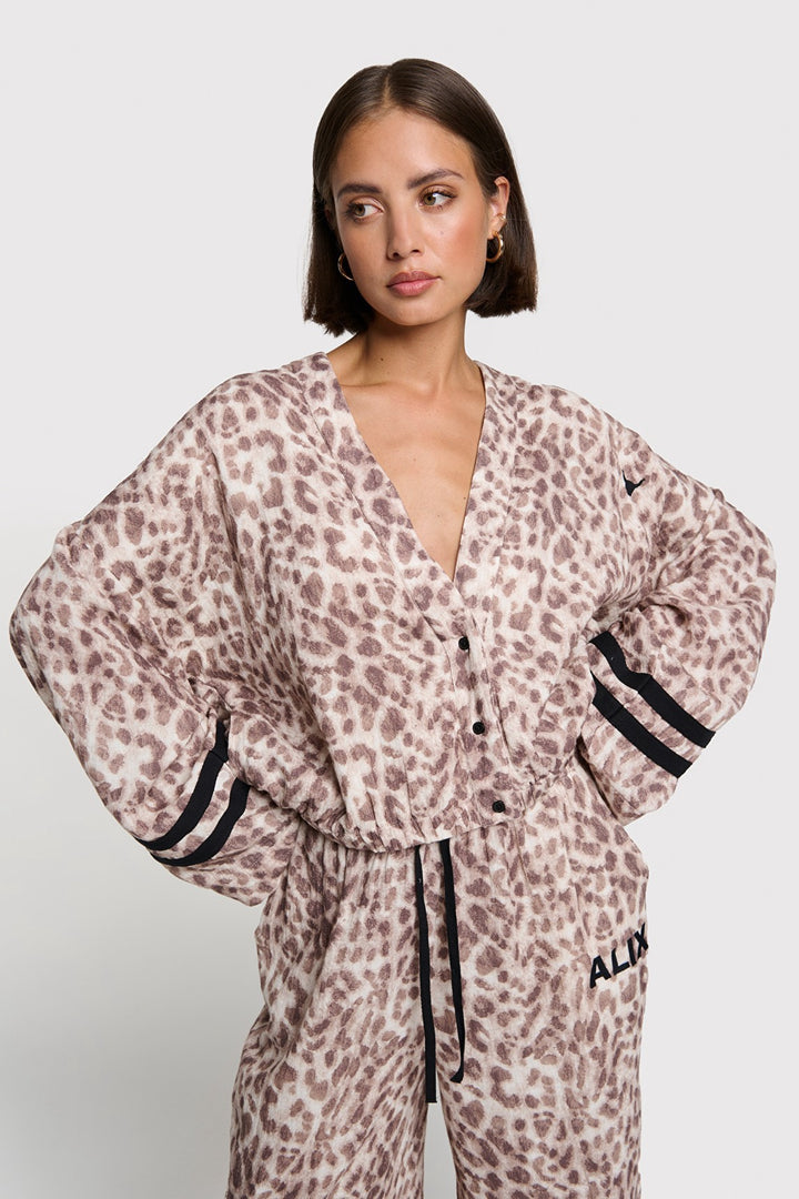 Sporty Animal Jacket - Bruin Dessin
