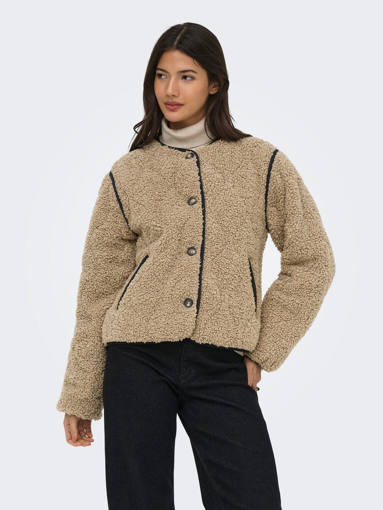 Onlines Teddy Jacket Cc Otw - Bruin Dessin