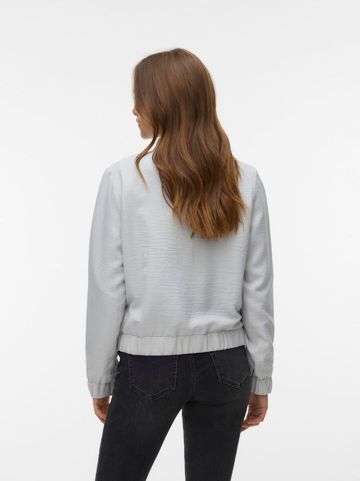 Vmjasmina Ls Bomber Jacket Exp - Lichtgrijs