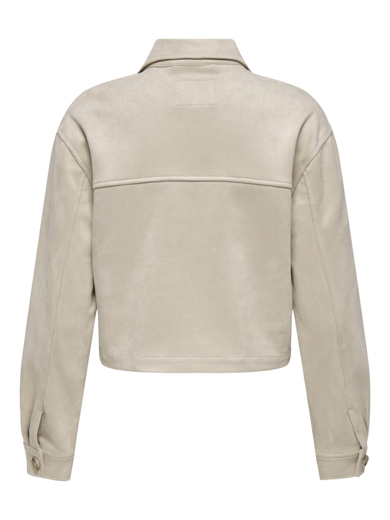 Onlbelicia Life Faux Suede Jacket Cc Otw - Beige