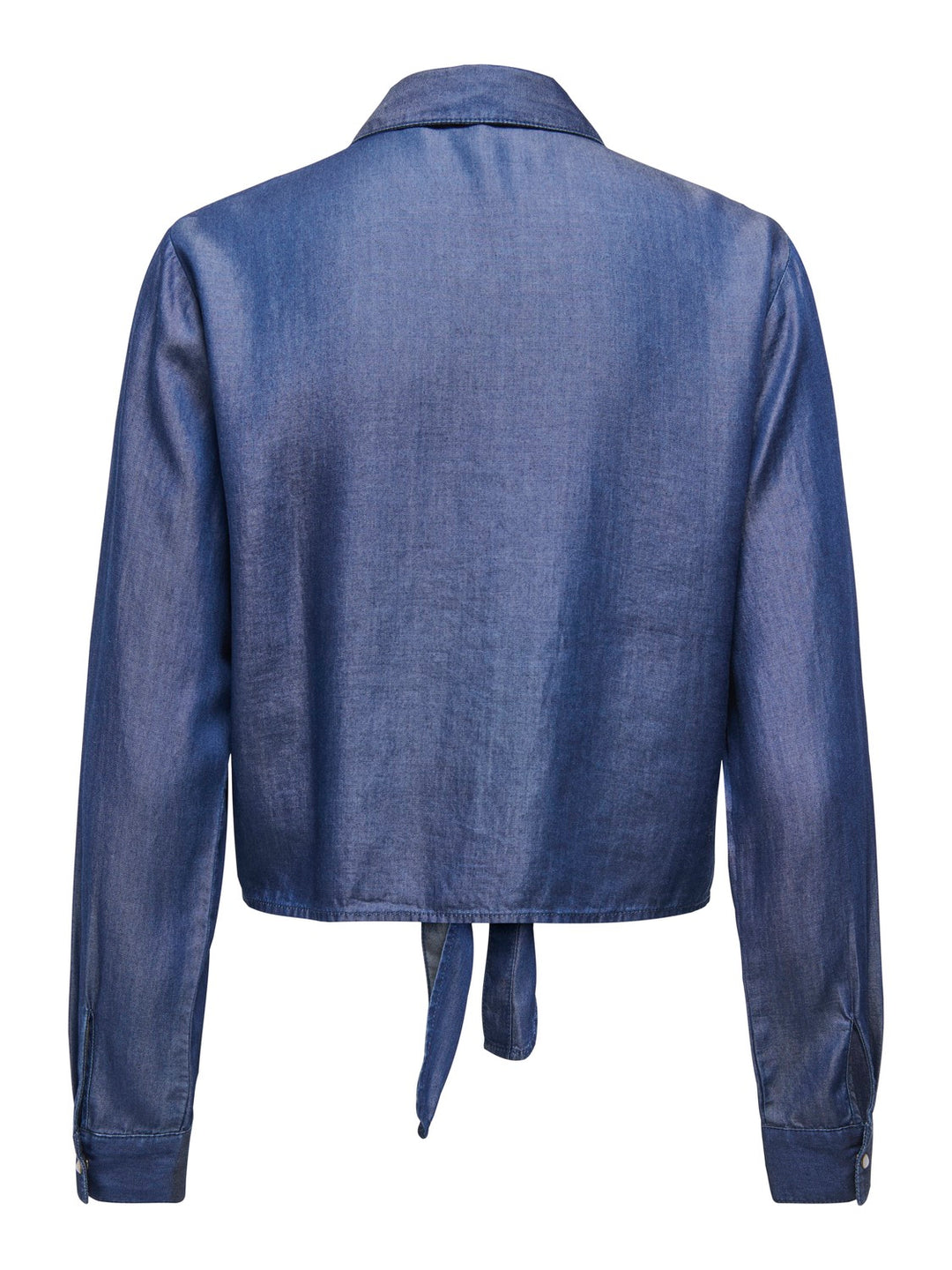Jdyjasper L/s Knot Shirt Wvn - Blue Denim