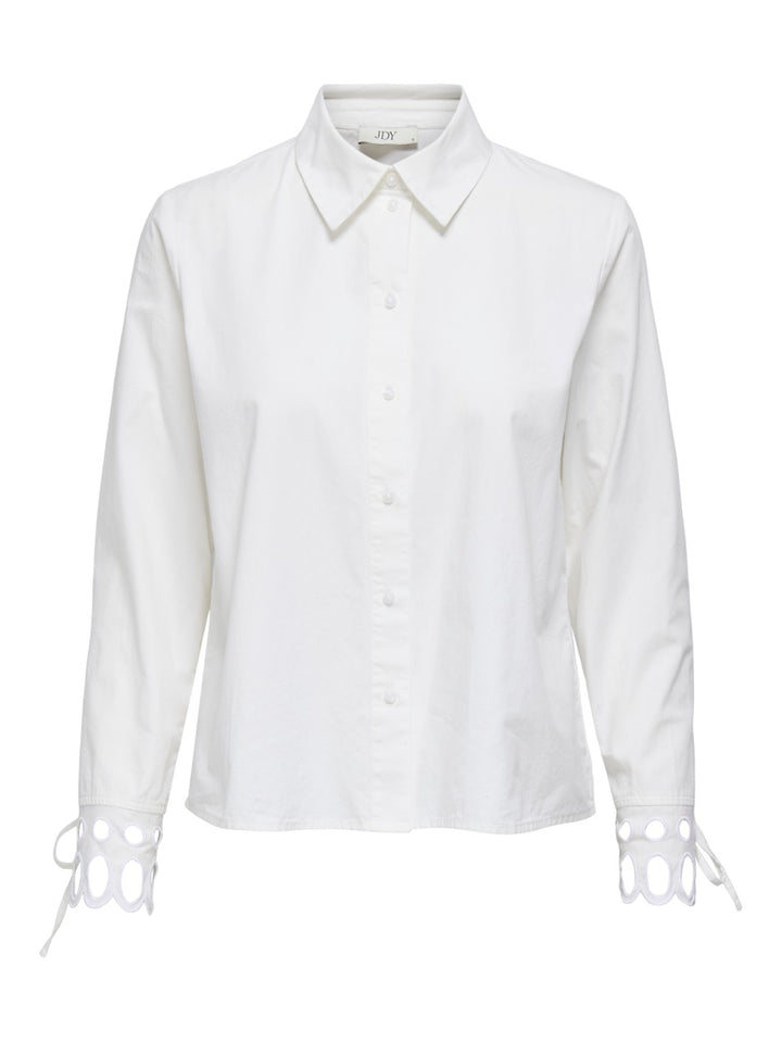 Jdymimi L/s Cutout Shirt Wvn - Wit