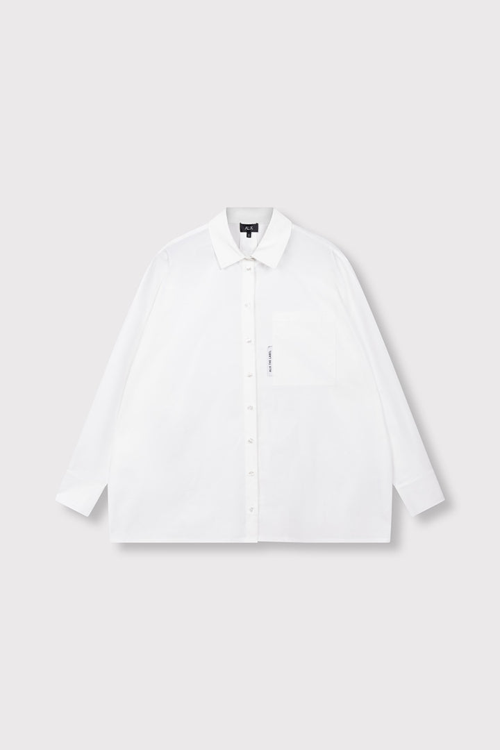 Woven Oversized Blouse - Off-white