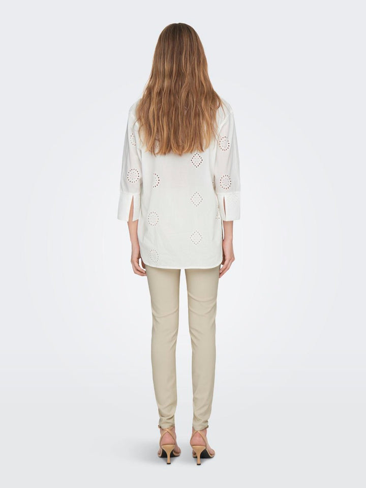 Jdytallie 3/4 Long Shirt Wvn Noos - Off-white