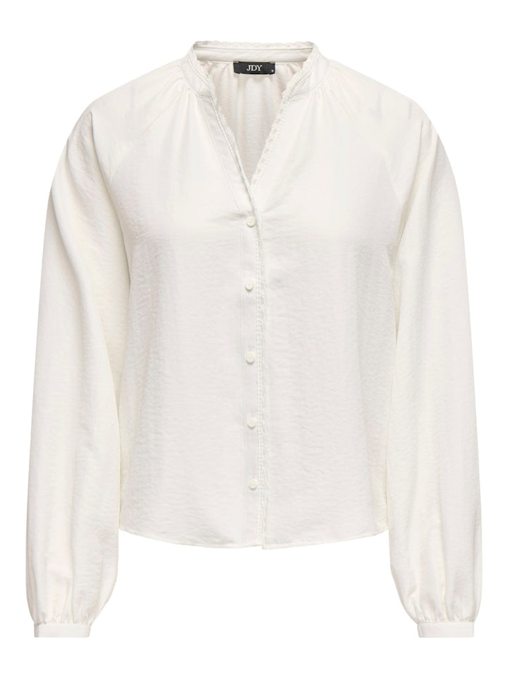 Jdyloli L/s Lace Shirt Wvn Dia - Off-white