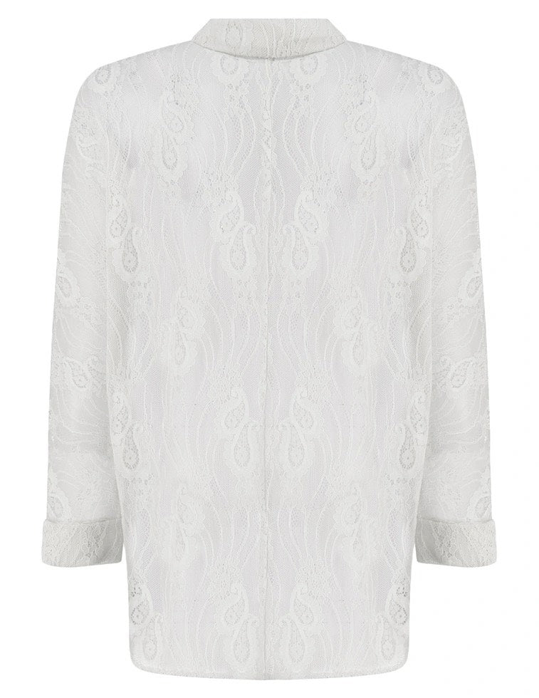 Onlnewlina Grace Shaine Shirt Wvn - Off-white