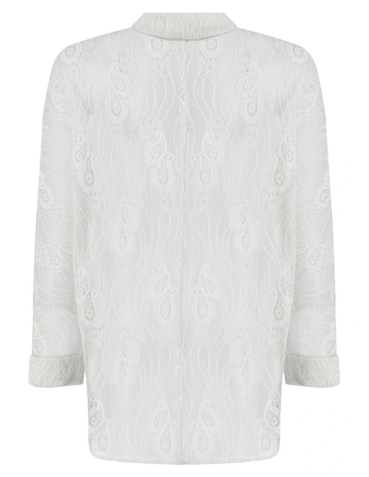 Onlnewlina Grace Shaine Shirt Wvn - Off-white