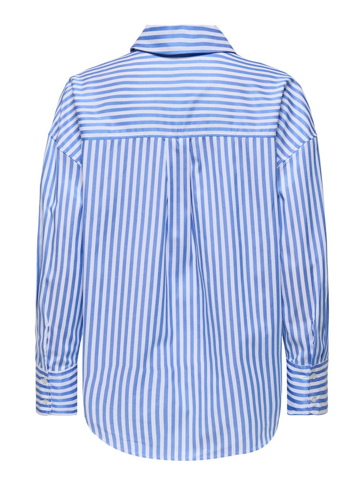 Jdyvesper L/s Loose Shirt Wvn Noos - Wit Dessin