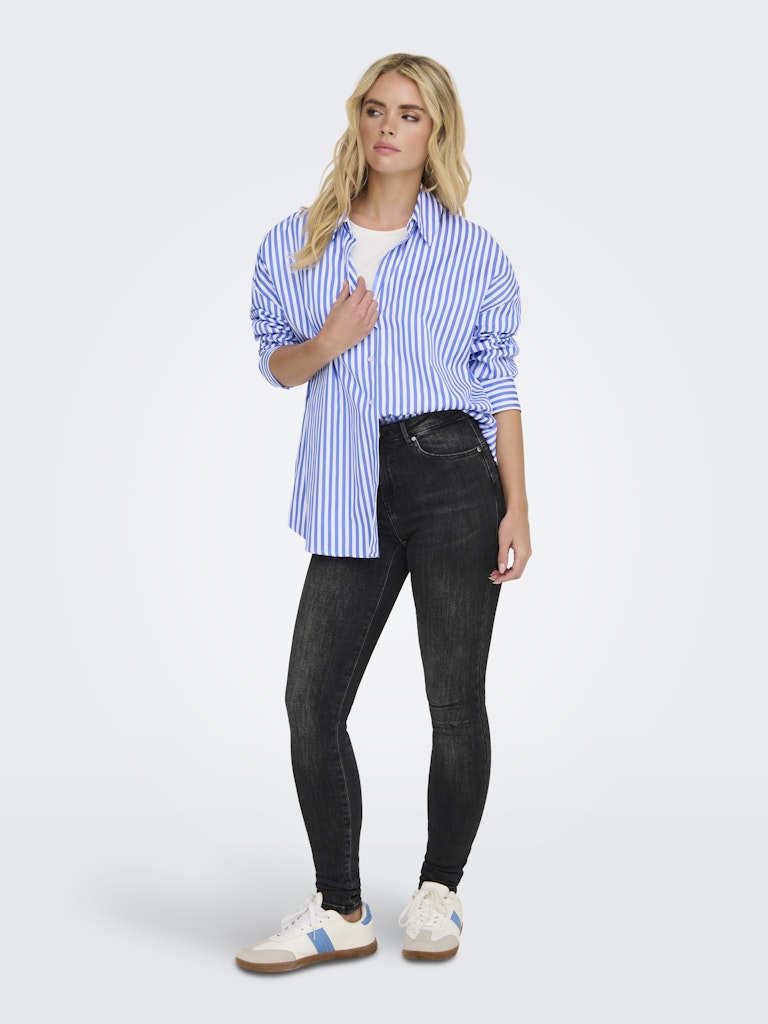 Jdyvesper L/s Loose Shirt Wvn Noos - Wit Dessin