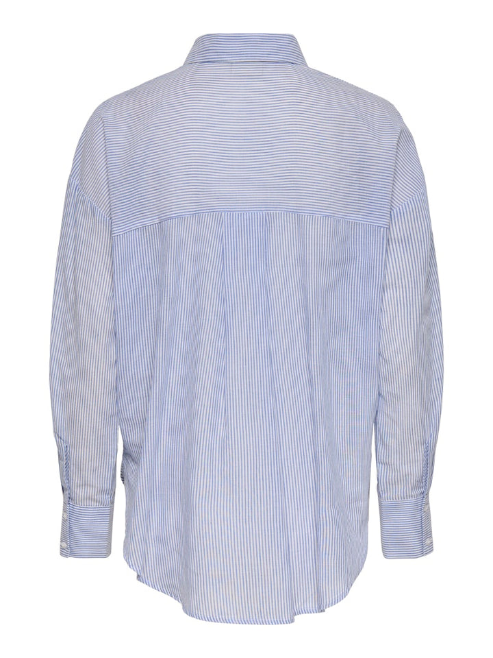 Jdypaige L/s Loose  Emb. Shirt Wvn - Wit Dessin