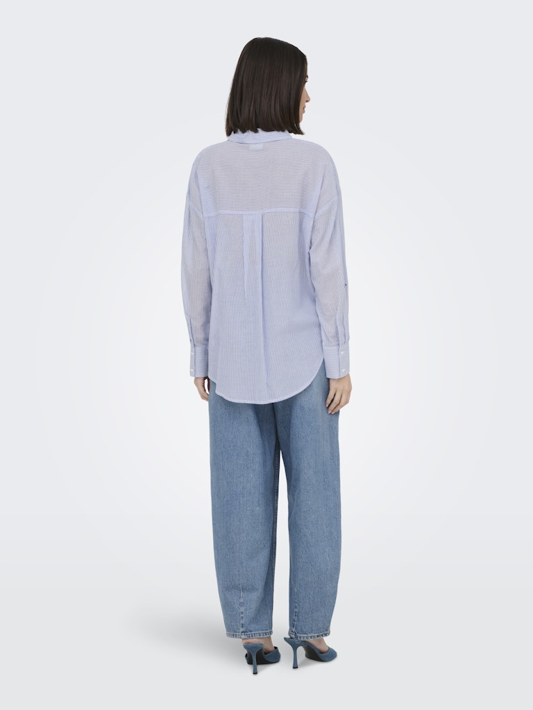 Jdypaige L/s Loose  Emb. Shirt Wvn - Wit Dessin