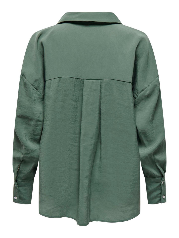 Onlzazima L/s Loose Shirt Wvn - Oud Groen