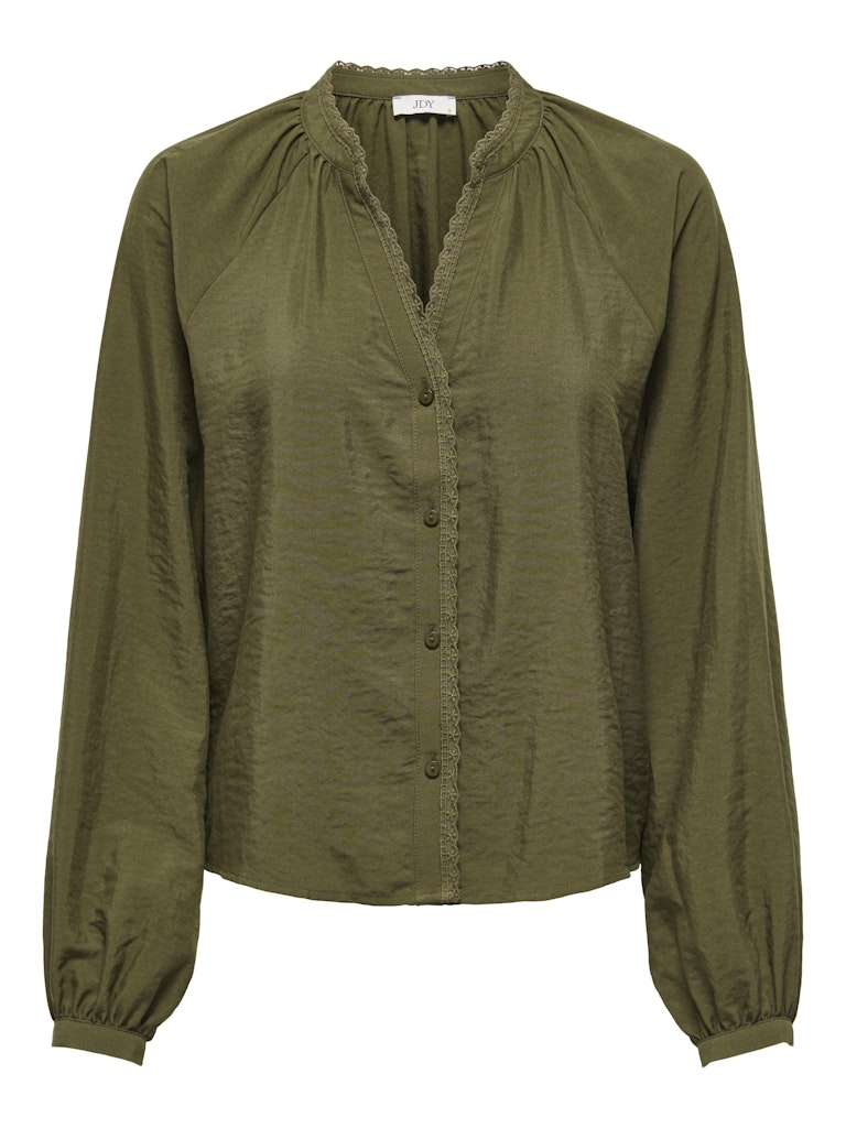 Jdyloli L/s Lace Shirt Wvn Dia - Army