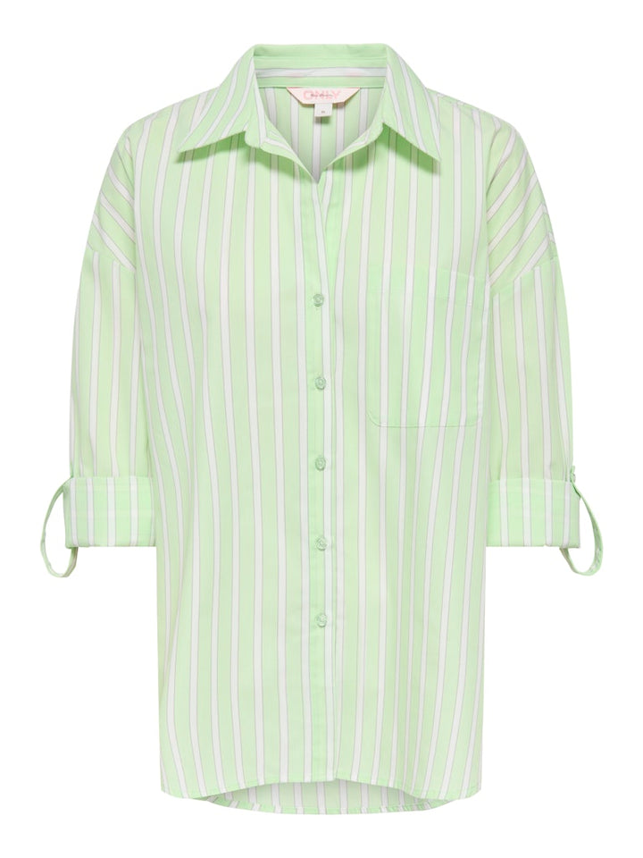 Onlzaylee L/s Shirt Cs Wvn - Groen Dessin