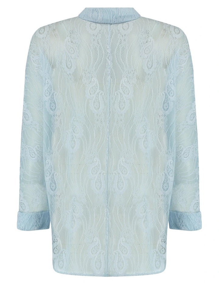 Onlnewlina Grace Shaine Shirt Wvn - Lichtblauw