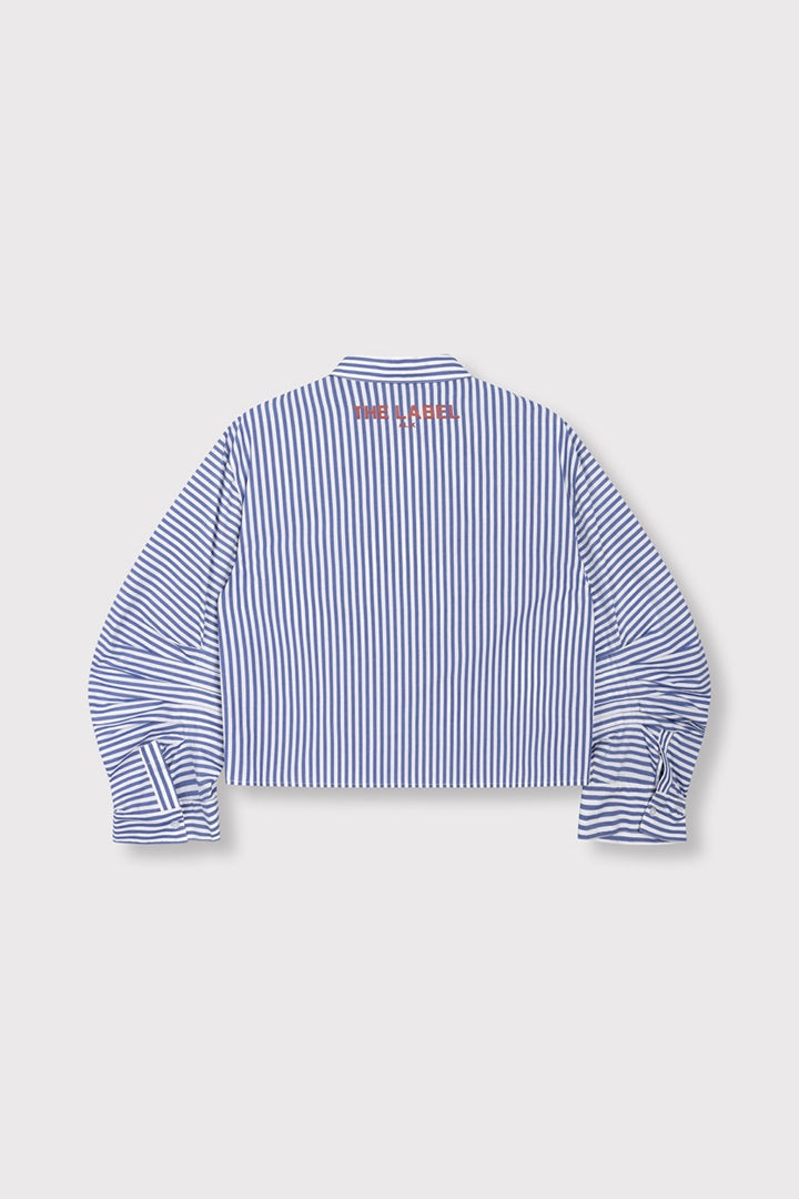 Fancy Stripe Blouse - Blauw Dessin