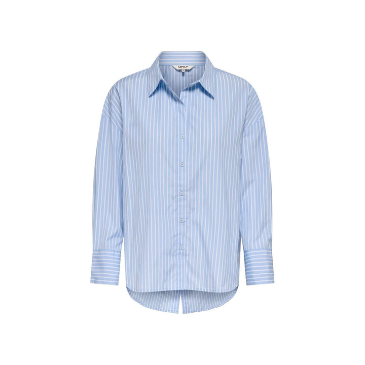 Onloregon Alva Ls Back Btn Shirt Wvn - Blauw Dessin