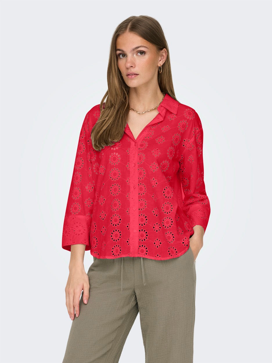 Jdytallie 3/4 Long Shirt Wvn Noos - Rood