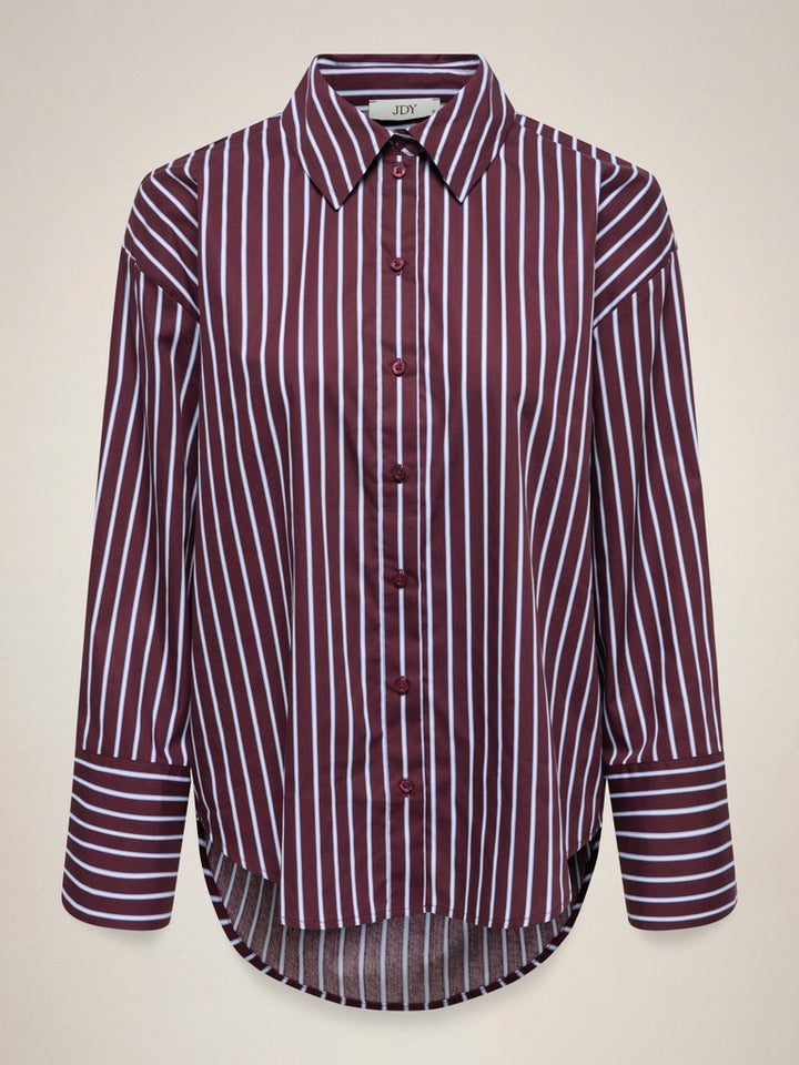 Jdyserena L/s Shirt Wvn Noos - Paars Dessin