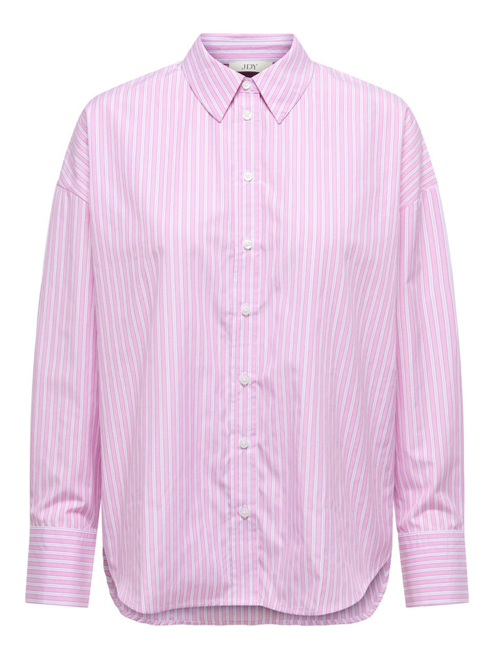 Jdynelly L/s Loose Striped Shirt  Wvn - Roze Dessin