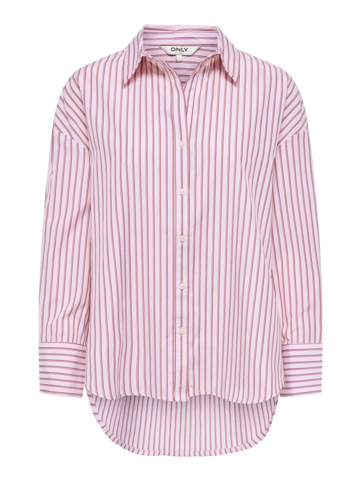 Onloregon Alva Ls Reg Shirt Noos Wvn - Roze Dessin