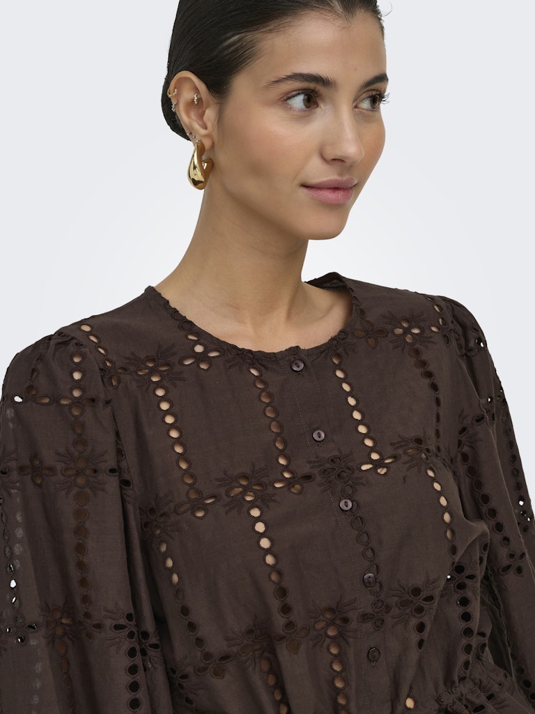 Jdyjojo 3/4 Anglaise Shirt Wvn - Bruin