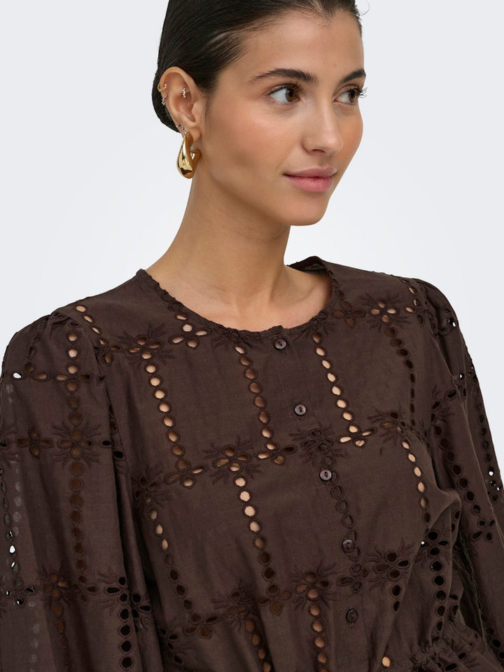 Jdyjojo 3/4 Anglaise Shirt Wvn - Bruin