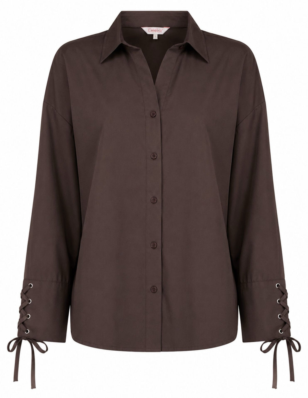 Onloregon Alva Ls String Shirt Wvn - Bruin