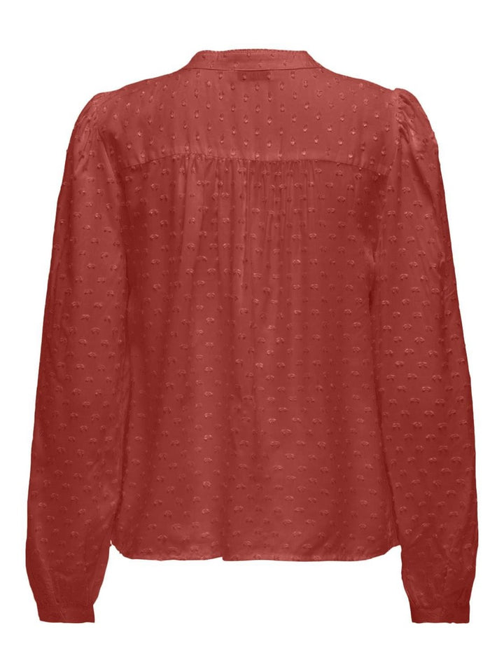 Jdyjade Life L/s Dobby Lace Shirt W - Brique