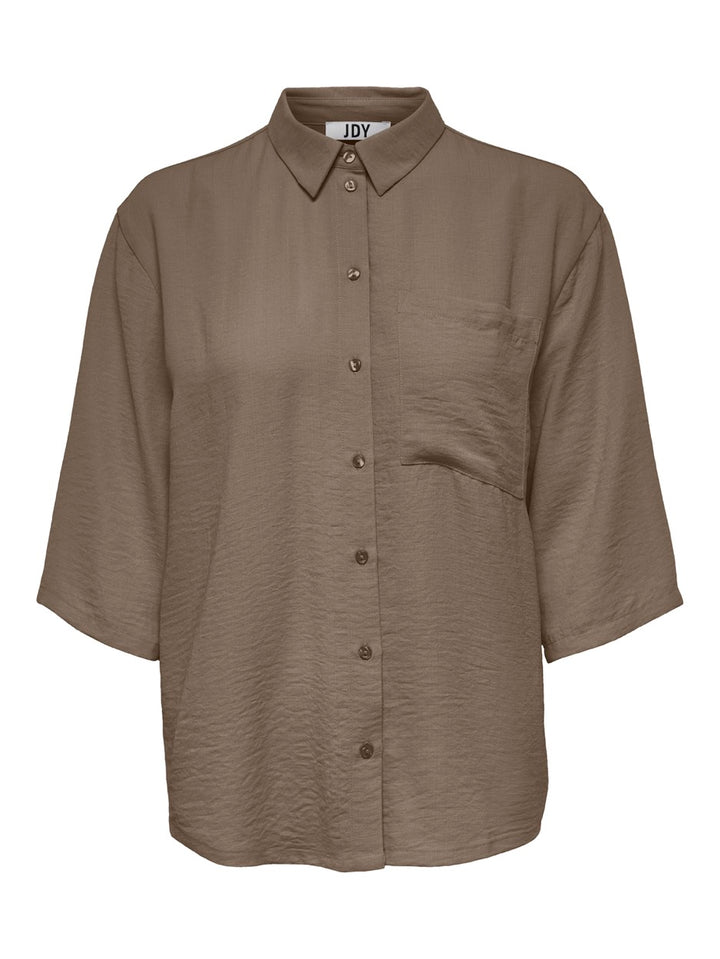 Jdydivya 3/4 Loose Shirt Wvn Noos - Taupe