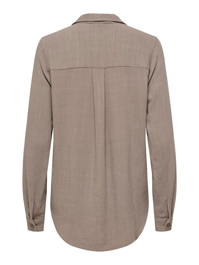 Onlyasmin-siesta Ls Li Bl Shirt Pnt Noos - Taupe